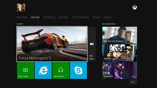 xbox one software