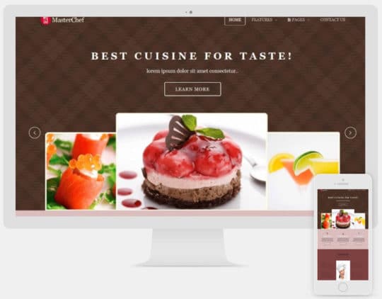 Master Chef free joomla templates