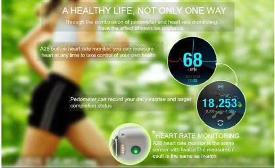 Oukitel A28 Bluetooth Smart Gear Watch - Additional Image 4