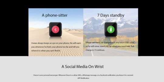 Ulefone uWear Bluetooth Smart Watch – Additional Image 10