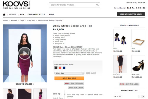 ECommerce Site Conversion - Product Quickview