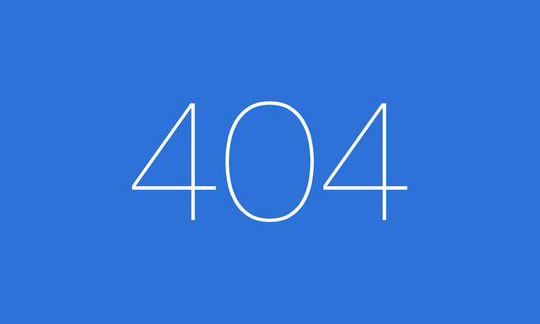 404 Error Page Design