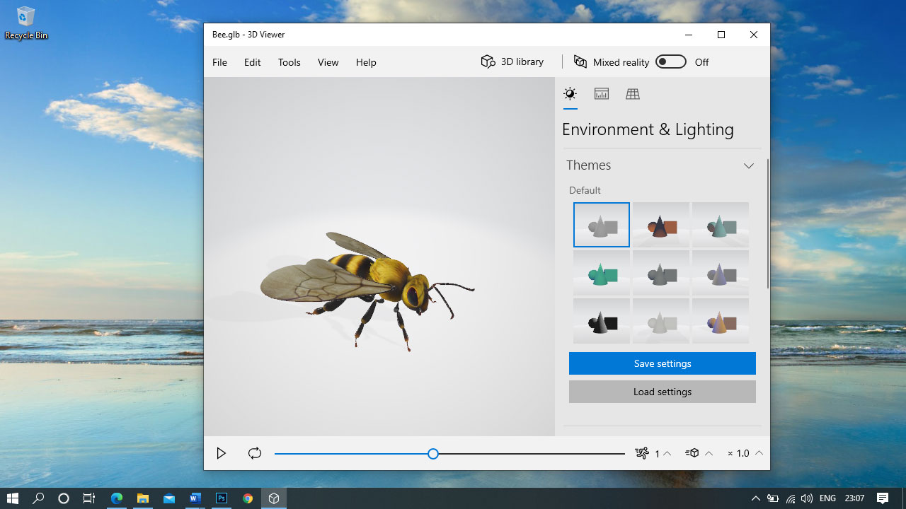 what is 3d viewer app in windows 10