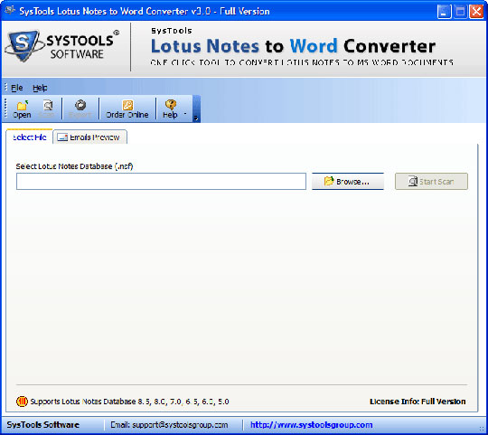 Convert Lotus Notes to Word - Tool