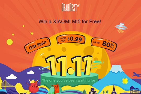 Avail Huge Discount on the 11.11 Sales Storms from GearBest