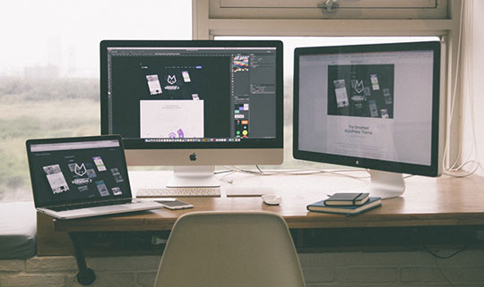 business-computers-desk-freelance-internet-laptop-office-web-design-workspace