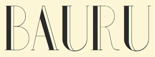 bauru-font-logo-design