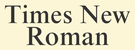 times-new-roman-font