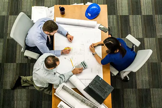 architect-blueprint-construction-design-plan-project-teamwork