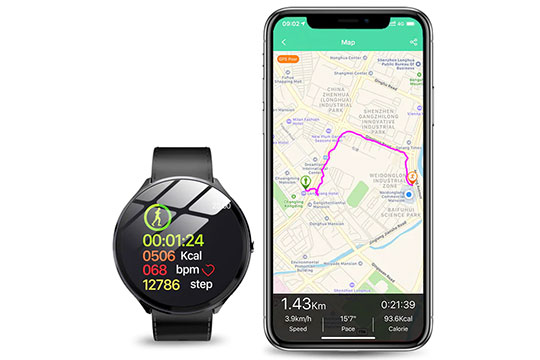 Kospet V12 Leather Smartwatch - 6