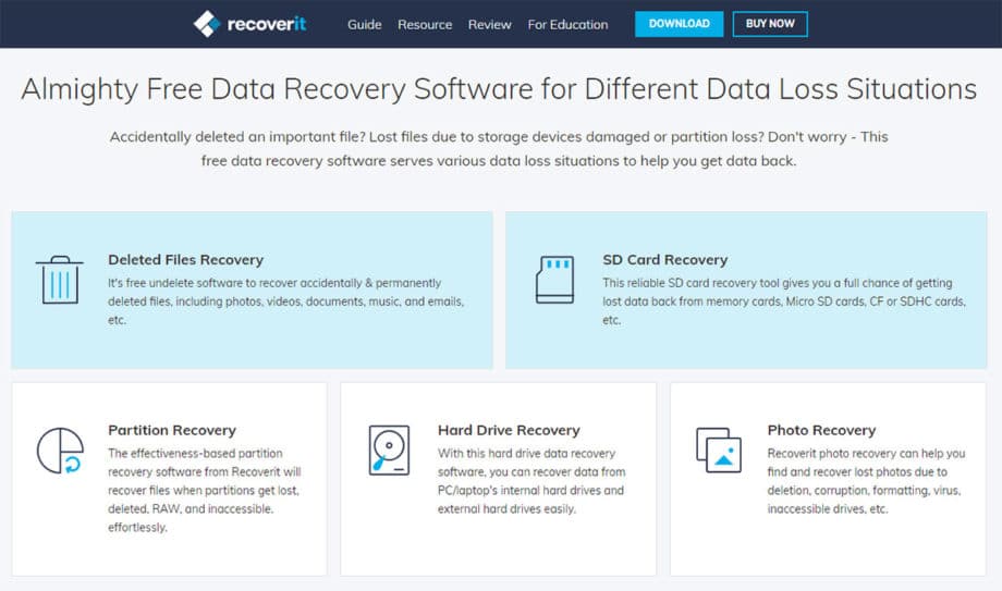 recoverit free free data recovery software