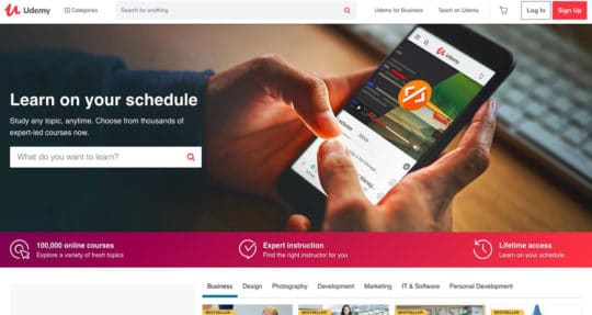 Udemy-landing-page-content