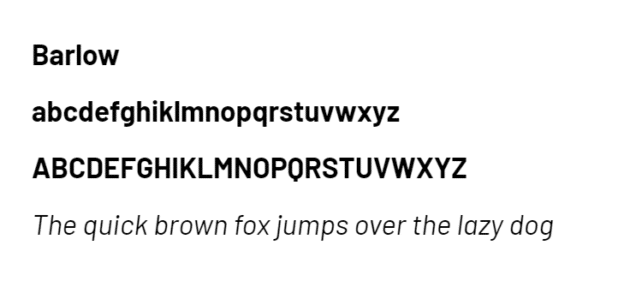 Barlow-font