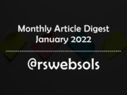 Monthly Article Digest - January 2022 - RS Web Solutions
