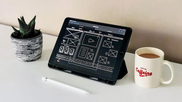 UI-UX-design-website-layout-framework-creative-drawing-structure