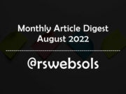 Monthly Article Digest - August 2022 - RS Web Solutions