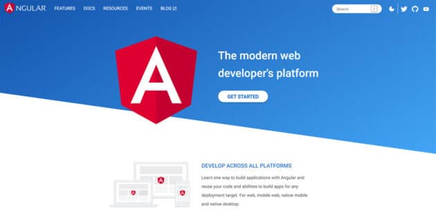 Angular-front-end-web-development-framework