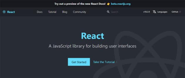 React.js-front-end-web-development-framework