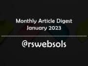 Monthly Article Digest - January 2023 - RS Web Solutions