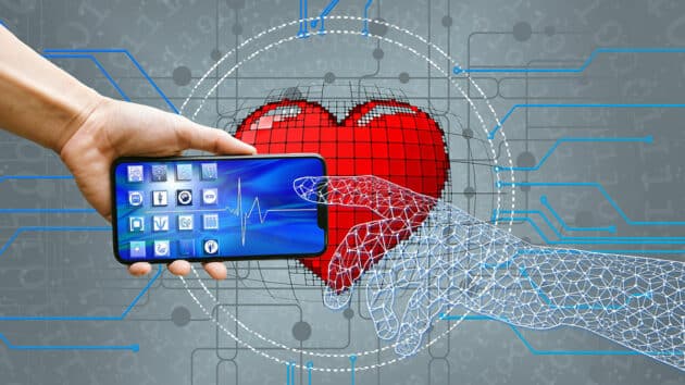 digitization-healthcare-electronic-insurance-data-network-heart-technology-future-medicine