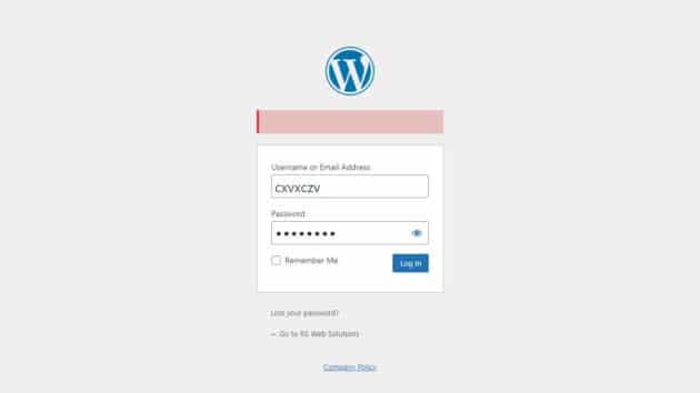 WordPress-Admin-Area-Login-Page