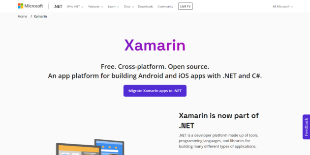 Xamarin-dotnet.microsoft.com-screenshot