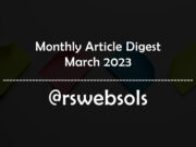 Monthly Article Digest - March 2023 - RS Web Solutions